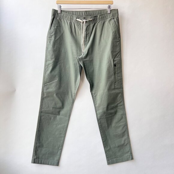 Vuori women Ripstop pants, olive green, Size L J186